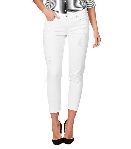 Distressed Girlfriend Jeans