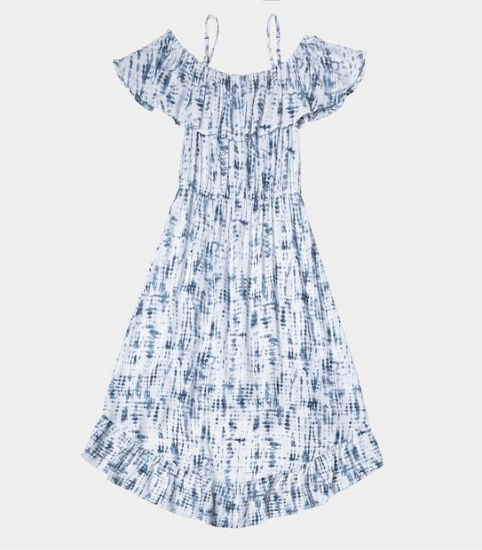 Piping Hot Cold Shoulder Dress