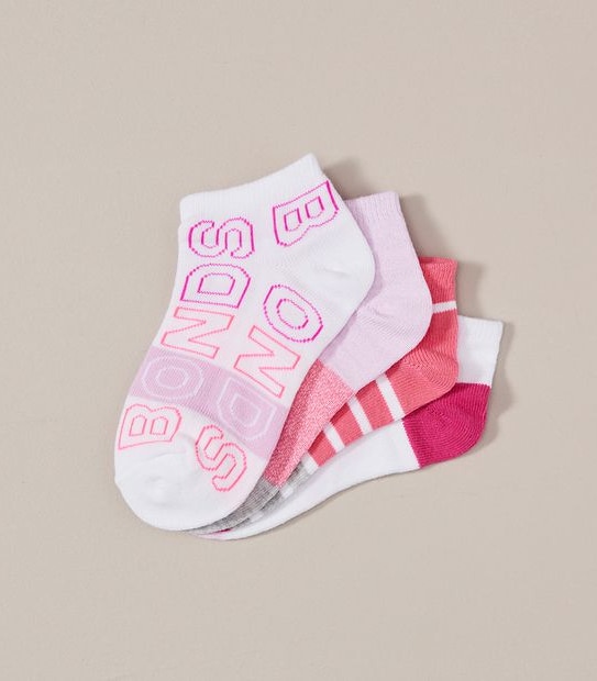 4 Pack Bonds Low Cut Socks
