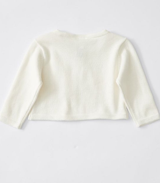 Baby Organic Cotton Pointelle Cardigan
