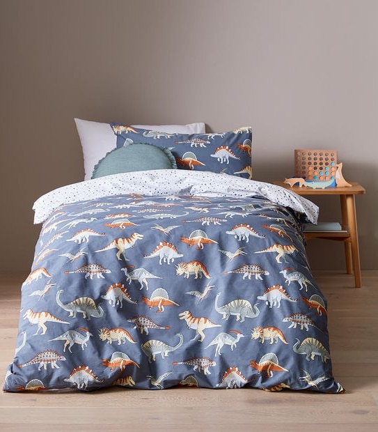 Owen Dino Quilt Cover Set - Double Bed