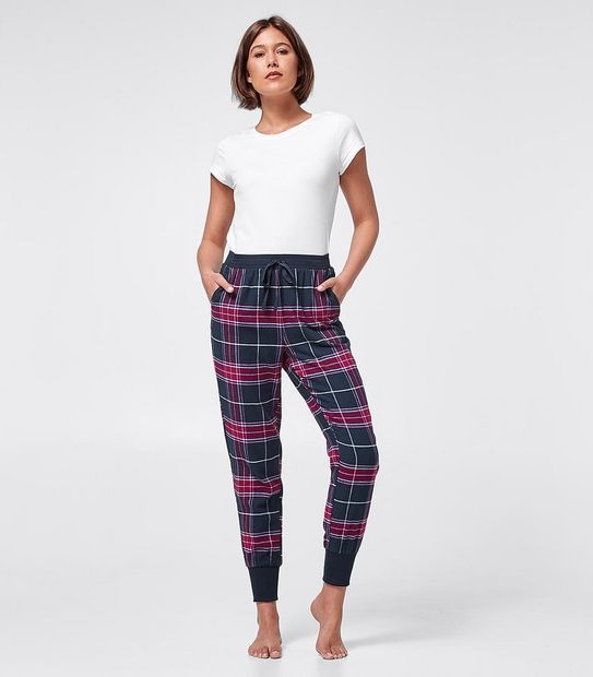 Lily Loves Flannelette Sleep Pants - Red/White/Blue