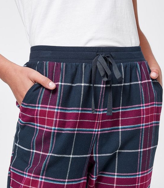 Lily Loves Flannelette Sleep Pants - Red/White/Blue