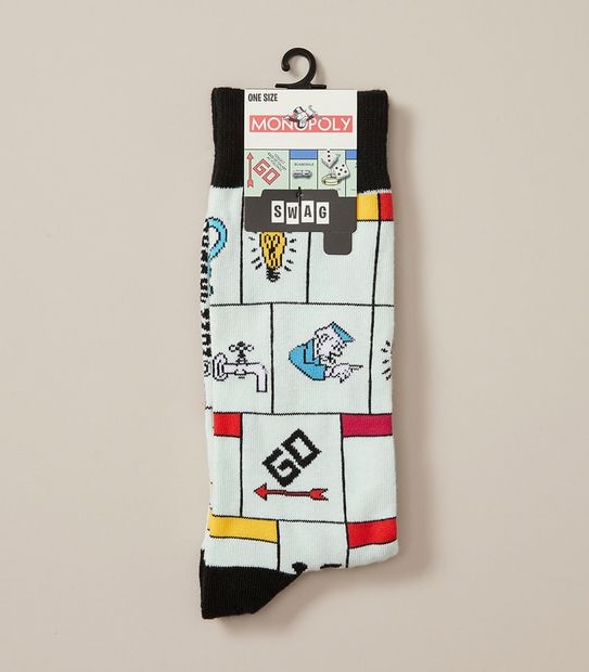 Swag Licensed Crew Socks - Monopoly