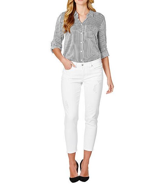 Distressed Girlfriend Jeans