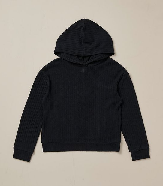 Rib Knit Hoodie