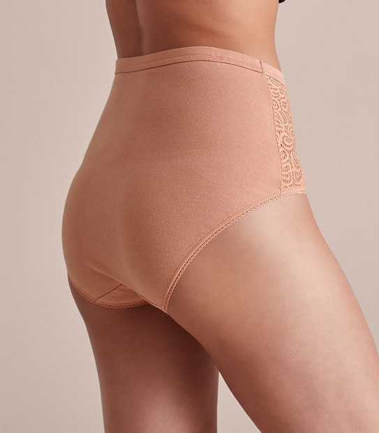 Cotton and Lace Full Briefs; Style: LFB27843