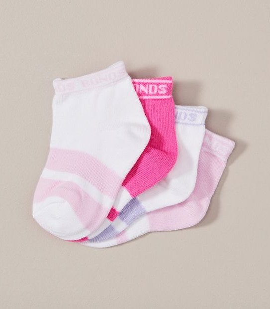 4 Pack Bonds Baby Sportlet Socks