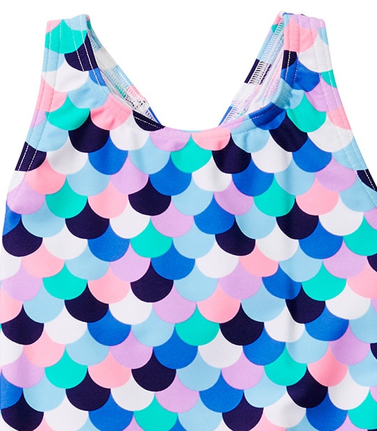 Girls' One Piece Fish Scale Bathers