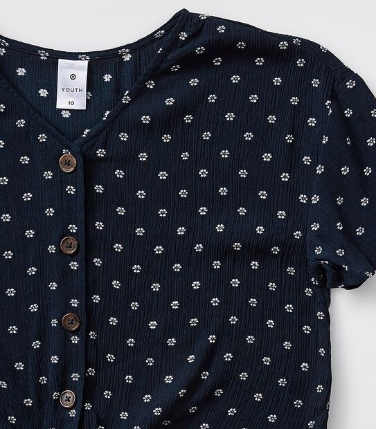 Daisy Shirt - Navy
