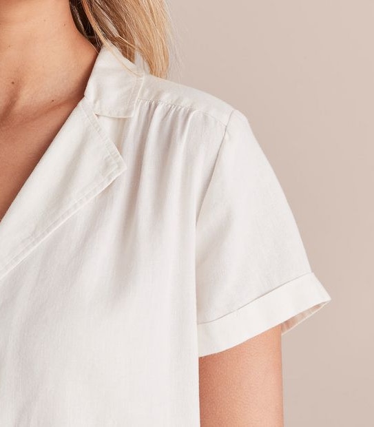 Lily Loves Linen Blend Resort Shirt