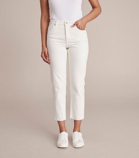 Alexa Straight High Rise Cropped Length Jeans 