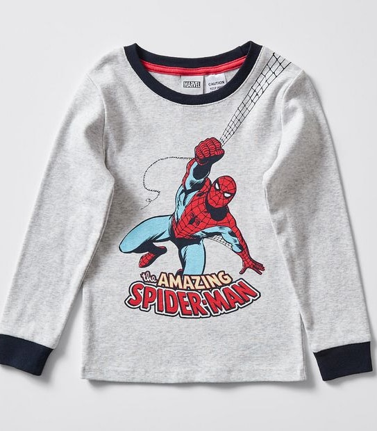 Marvel Spiderman Pyjama Set - Grey/Blue