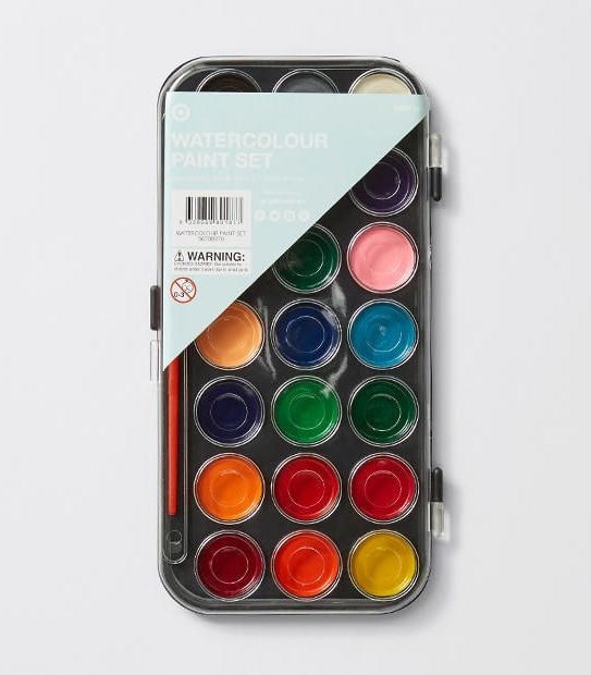 Water Colour Paint & Brush Set