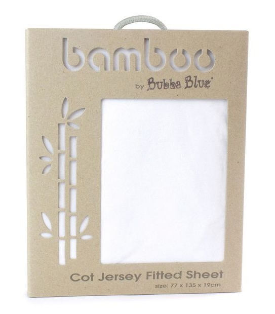 Bubba Blue Bamboo Cot Jersey Fitted Sheet