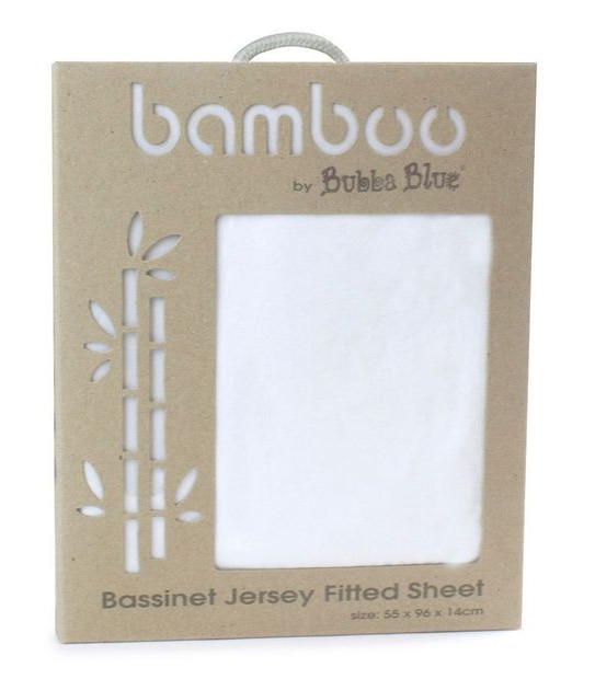 Bubba Blue Bamboo Bassinet Jersey Fitted Sheet
