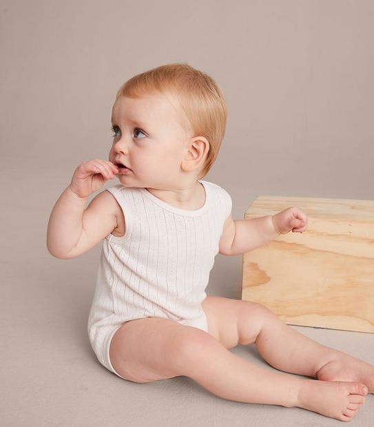 Baby Organic Cotton Pointelle Bodysuit