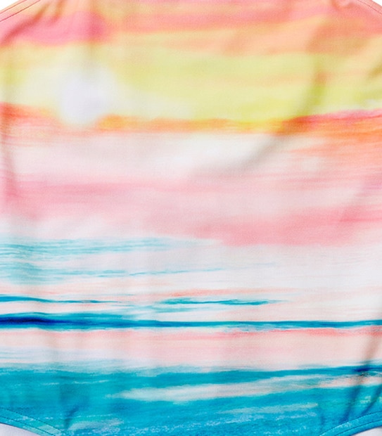 Girls' One Piece Beach Print Bathers