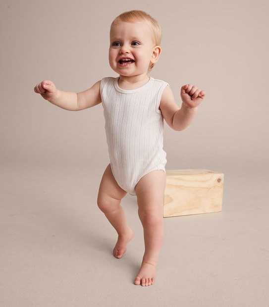 Baby Organic Cotton Pointelle Bodysuit