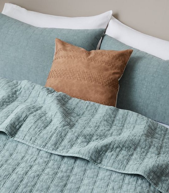 Ambrose Stonewash Coverlet Set - Queen Bed
