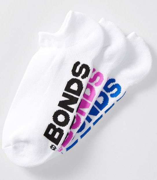 Bonds 3 Pack No Show Socks