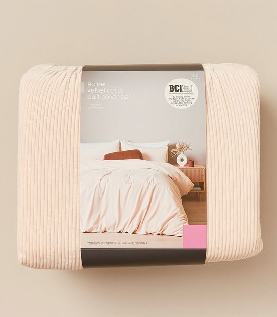 Raine Velvet Cord Quilt Cover Set Target Australia