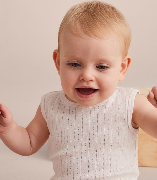 Baby Organic Cotton Pointelle Bodysuit
