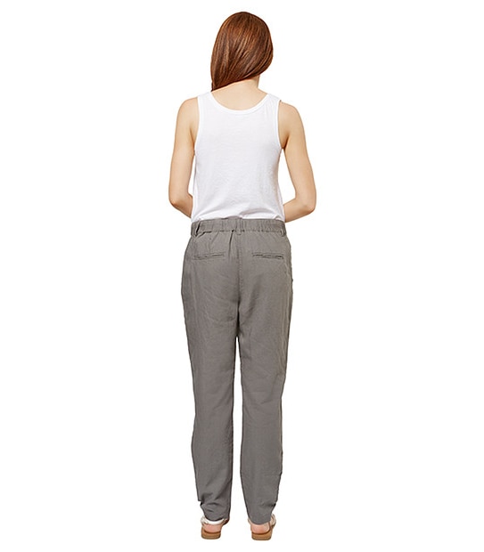 Life & Style Linen Harem Pants - Grey
