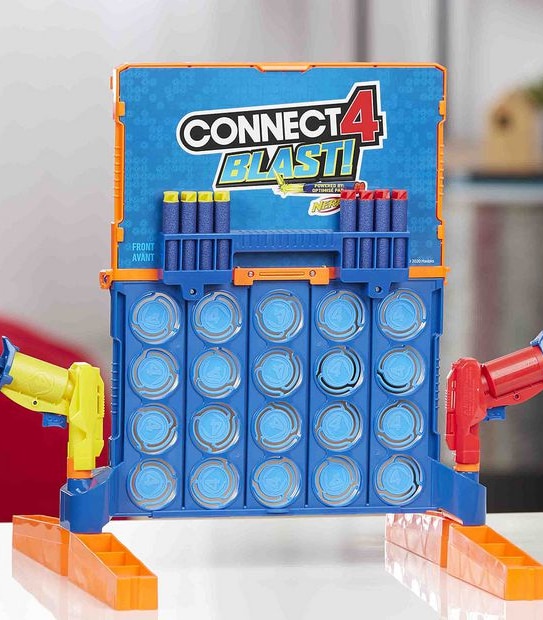 Connect 4 Blast! Game - Powered by NERF