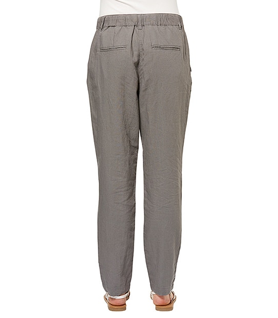 Life & Style Linen Harem Pants - Grey