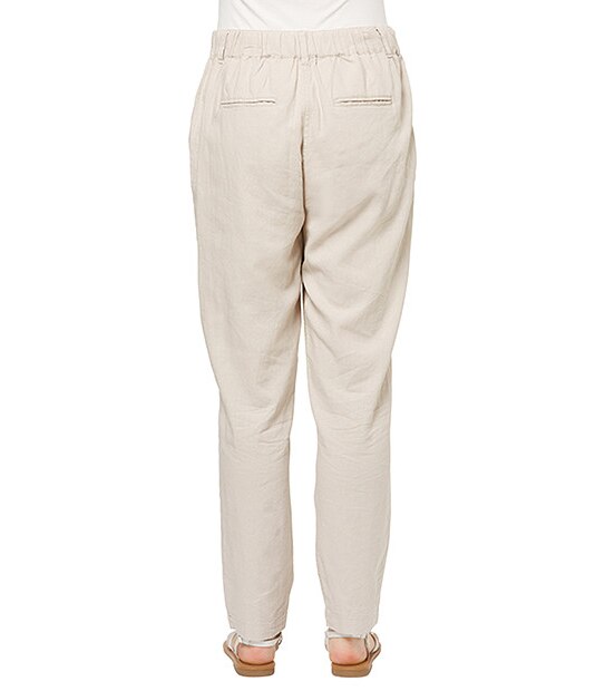 Life & Style Linen Harem Pants - Stone