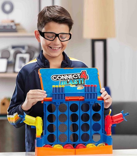 Connect 4 Blast! Game - Powered by NERF