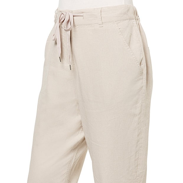 Life \u0026 Style Linen Harem Pants - Stone 
