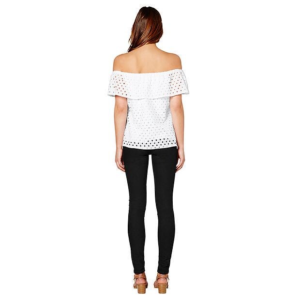 Lily Loves Anglaise Off The Shoulder Top Target Australia