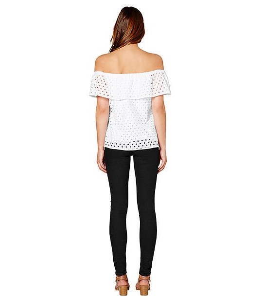 Lily Loves Anglaise Off The Shoulder Top