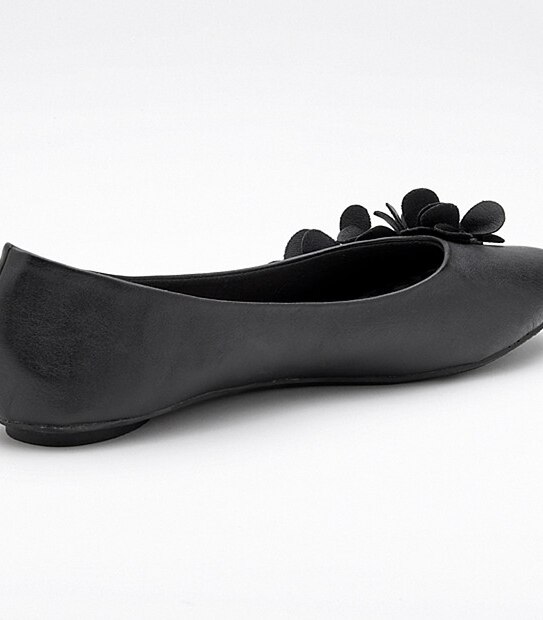 Tasty Floral Trim Ballet Flats