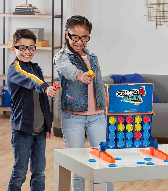 Connect 4 Blast! Game - Powered by NERF