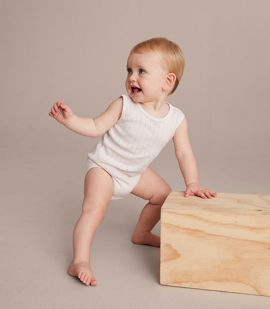Baby Organic Cotton Pointelle Bodysuit