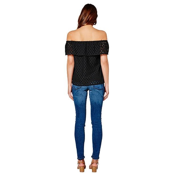 Lily Loves Anglaise Off The Shoulder Top Target Australia