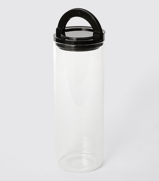 1800ML Round Glass Flip Handle Canister