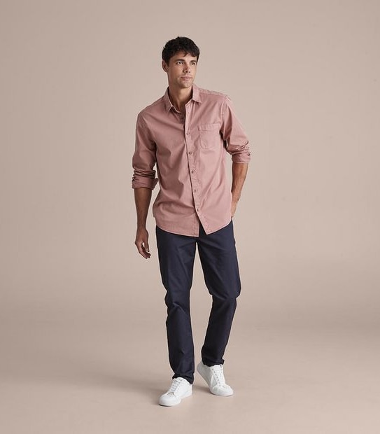 Long Sleeve Garment Dye Shirt