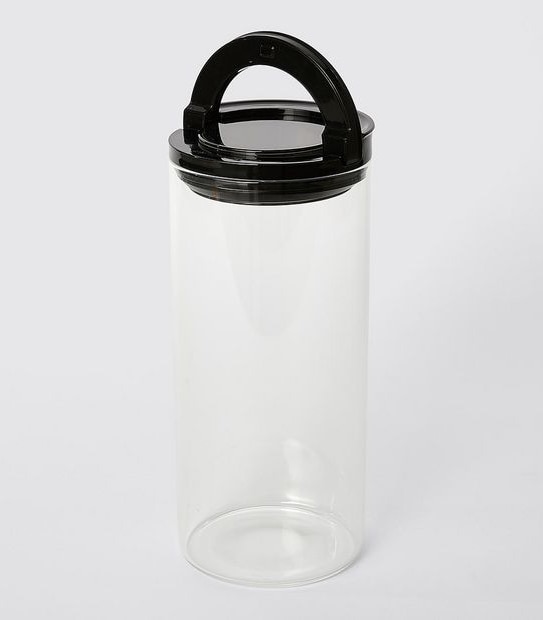 1350ML Round Glass Flip Handle Container