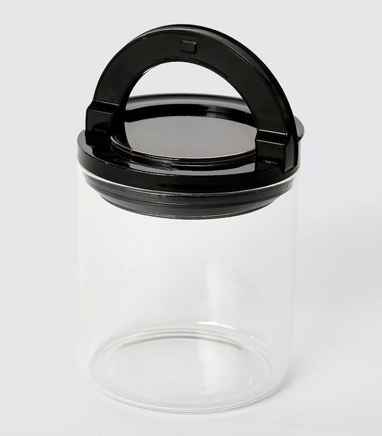 660ML Round Glass Flip Handle Canister