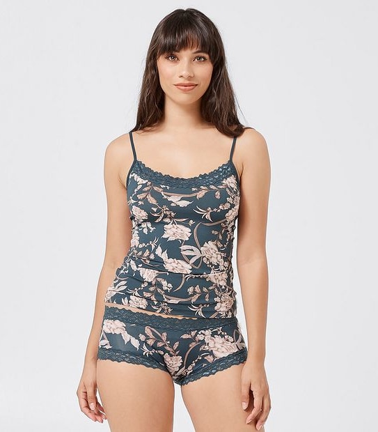 Jockey Parisienne Classic Cami - Sketch Floral Blue