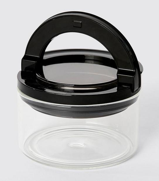 280ML Round Glass Flip Handle Canister