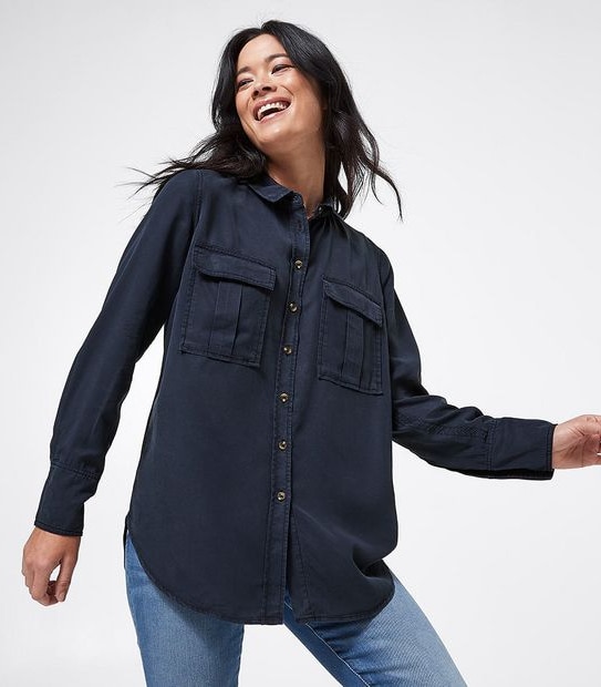 Utility Resort Shirt - Navy Blue