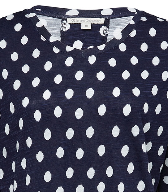 Kimono T-Shirt - Navy Spot 3 of 3