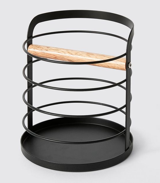 Black Metal Utensil Holder