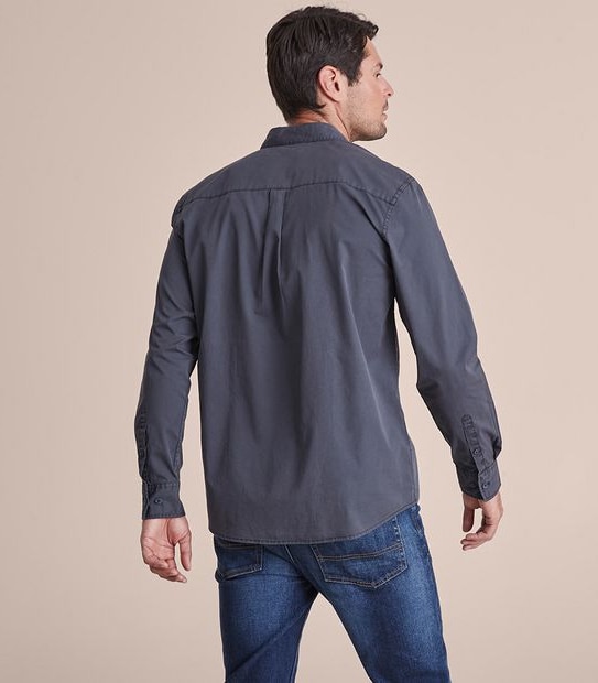 Long Sleeve Garment Dye Shirt