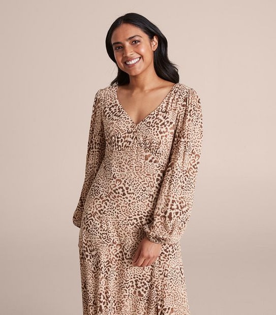 Dannii Minogue Petites Animal Print Dress